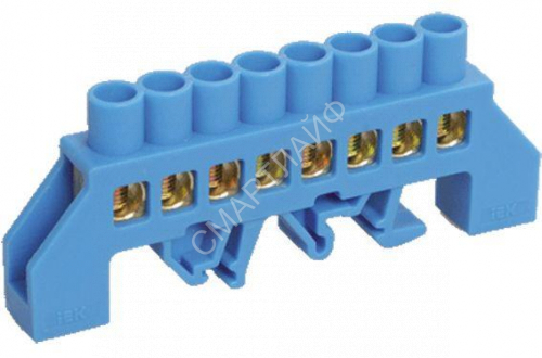 Шина нулевая в комб. DIN-изол. "Стойка" ШНИ-8х12-8-КС-С IEK YNN10-812-8DP-K07 - smartlife-ural.ru – Екатеринбург