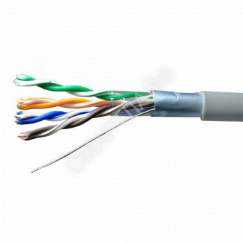 Кабель витая пара F/UTP кат.5E 4х2х24AWG solid Cu PVC Standard сер. (м) SUPRLAN 01-1031-1 - smartlife-ural.ru – Екатеринбург