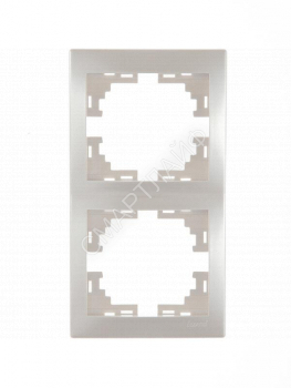 Рамка 2-м Mira вертикал. жемчуж./бел. перламутр. LEZARD 701-3000-152 - smartlife-ural.ru – Екатеринбург