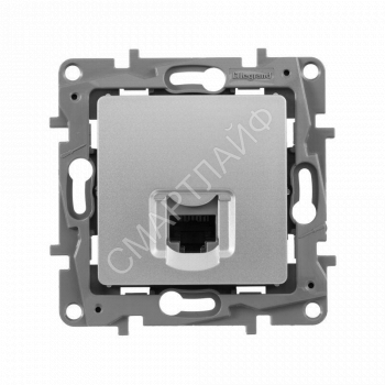 Розетка компьютерная 1-м СП Etika RJ45 кат.5E UTP механизм алюм. IEK 672441 - smartlife-ural.ru – Екатеринбург