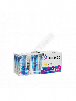 Элемент питания алкалиновый AA/LR6 пластик. бокс (уп.24шт) КОСМОС KOCLR6_24BOX - smartlife-ural.ru – Екатеринбург