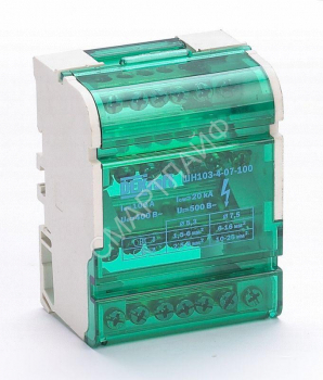 Кросс-модуль ШН-103 на DIN-рейку 4х7 групп 100А DEKraft 32017DEK - smartlife-ural.ru – Екатеринбург