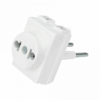 Переходник электрический "Козья ножка" 220В 10А REXANT 11-1065 - smartlife-ural.ru – Екатеринбург