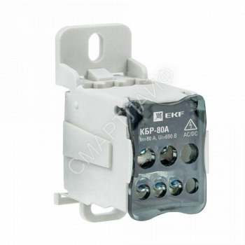 Блок распределительный КРОСС крепеж на панель и DIN КБР-80А EKF plc-kbr80 - smartlife-ural.ru – Екатеринбург