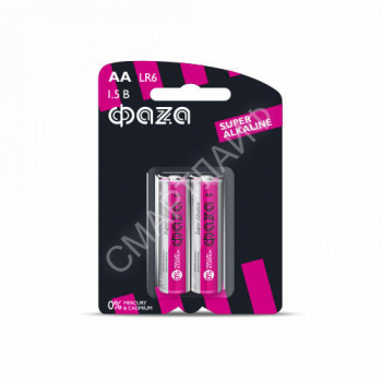 Элемент питания алкалиновый AA/LR6 1.5В Super Alkaline BL-2 (уп.2шт) ФАZА 2858443 - smartlife-ural.ru – Екатеринбург
