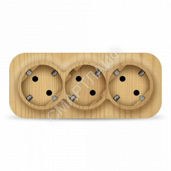 Розетка 3-м ОП 16А IP20 с заземл. сосна IONICH 1440 - smartlife-ural.ru – Екатеринбург