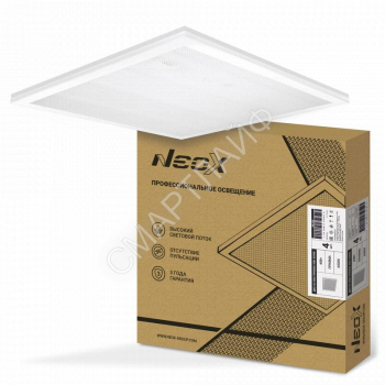 Светильник светодиодный ДВО-02 4565-ПРИЗМА 45Вт 6500К 4700лм 100лм/Вт 230В 595х595х19 универс. панель NEOX 4690612037653 - smartlife-ural.ru – Екатеринбург