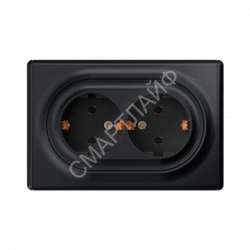 Розетка 2-м СП Florence 16А IP20 с заземл. винт. клеммы черн. 1E10401303 OneKeyElectro 2172813 - smartlife-ural.ru – Екатеринбург