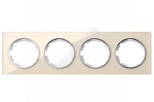 Рамка 4-м Garda горизонт. стеклянная беж. 2E52401301 OneKeyElectro 2234932 - smartlife-ural.ru – Екатеринбург