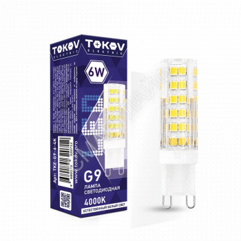 Лампа светодиодная 6Вт Capsule 4000К G9 220-240В TOKOV ELECTRIC TKE-G9-6-4K - smartlife-ural.ru – Екатеринбург