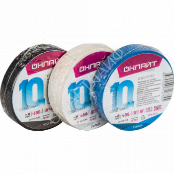 Изолента ПВХ 71 674 OIT-B15-10/BL черн. ОНЛАЙТ 71674 - smartlife-ural.ru – Екатеринбург