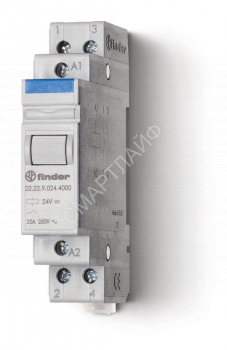 Контактор модульный 2NO 20А AgSnO2 230В AC 17.5мм IP20 FINDER 222282304000 - smartlife-ural.ru – Екатеринбург
