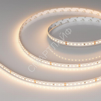 Лента светодиодная RT-A160-8mm 24V Warm 3000К 12Вт/м IP20 2835 высок. эффект. 150лм/Вт (уп.5м) Arlight 024538(2) - smartlife-ural.ru – Екатеринбург