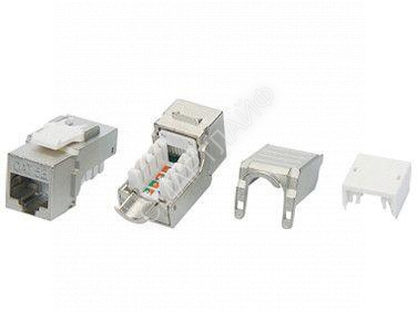Вставка Keystone Jack RJ45 (8P8C) кат.5E экранир. KJ9-8P8C-C5e-90-SH-F-WH Hyperline 432598 - smartlife-ural.ru – Екатеринбург