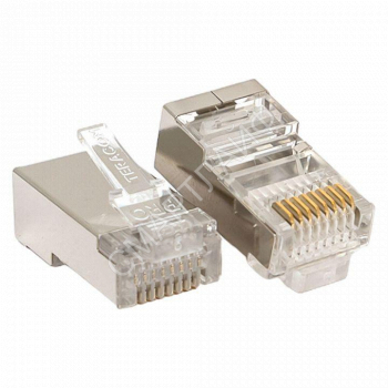 Коннектор RJ45 (8P8C) кат.5E экранир. 30мкд универс. (уп.20шт) TERACOM PRO EKF TRP-PLUG-5EFTP-20 - smartlife-ural.ru – Екатеринбург