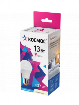 Лампа светодиодная А60 13Вт Е27 6500К 220В КОСМОС LkecLED13wA60E2765 - smartlife-ural.ru – Екатеринбург