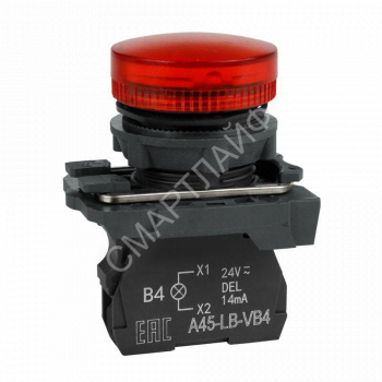 Лампа сигнальная OptiSignal D22 C5-L-M4 красн. пластик 230-240VAC XB5AVM4 КЭАЗ 332190 - smartlife-ural.ru – Екатеринбург