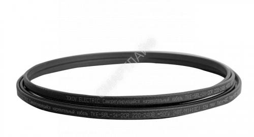 Кабель нагревательный саморег. 24Вт/м с экраном 16 AWG термопласт UV Ex (200м) TOKOV ELECTRIC TKE-SRL-24-2CR - smartlife-ural.ru – Екатеринбург