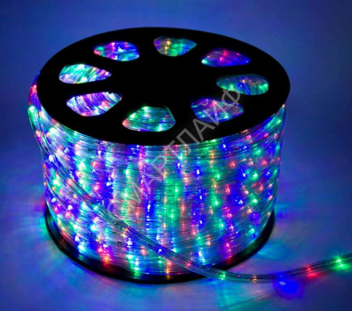 Шнур светодиодный Дюралайт 3W 3.4Вт/м IP65 220В d13мм свечение с динамикой мультиколор (уп.100м) КОСМОС KOC-DL-3W13-RGB - smartlife-ural.ru – Екатеринбург