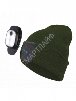 Шапка с фонарем хакки свет красн. бел. КОСМОС KOCHat2_g - smartlife-ural.ru – Екатеринбург