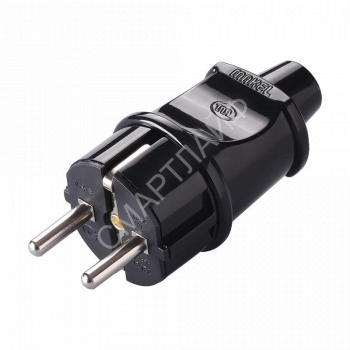 Вилка электрическая с заземл. черн. Makel 10052 - smartlife-ural.ru – Екатеринбург