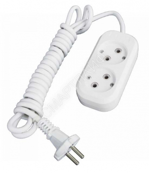 Удлинитель 2х3м без заземл. 10А IP20 Е-202 ПВС 2х0.75 АБС-пластик UNIVersal 9631960 - smartlife-ural.ru – Екатеринбург