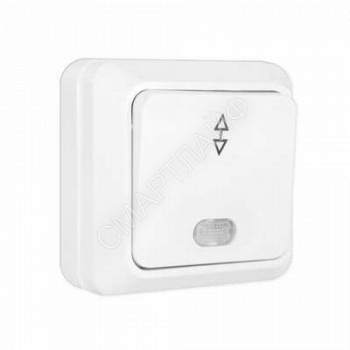 Переключатель проходной 1-кл. ОП Олимп 10А IP20 с подсветкой бел. UNIVersal О0125 - smartlife-ural.ru – Екатеринбург