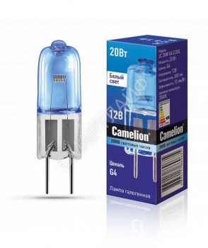 Лампа галогенная JC 20Вт 12В g4 COOL Camelion 11465 - smartlife-ural.ru – Екатеринбург