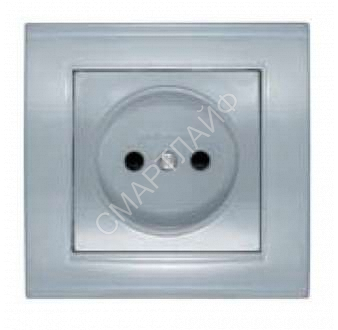 Розетка 1-м СП Бриллиант 16А IP20 без заземл. защ. шторки серебр. UNIVersal 7949841 - smartlife-ural.ru – Екатеринбург