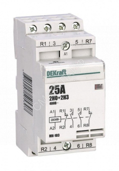 Контактор модульный МК-103 2НО+2НЗ 16А 230В DEKraft 18055DEK - smartlife-ural.ru – Екатеринбург