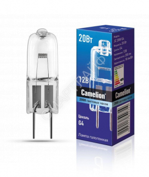 Лампа галогенная JC 20Вт 12В капс. g4 Camelion 1955 - smartlife-ural.ru – Екатеринбург