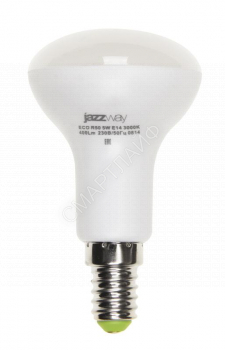 Лампа светодиодная PLED-ECO 5Вт R50 рефлектор матовая 3000К тепл. бел. E14 400лм 230В 50Гц JazzWay 1037015A - smartlife-ural.ru – Екатеринбург