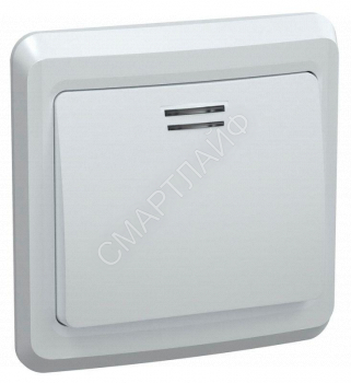 Выключатель 1-кл. СП Вега 10А IP20 ВС10-1-1-ВБ с индикацией бел. GENERICA EVV11-K01-10-DM - smartlife-ural.ru – Екатеринбург