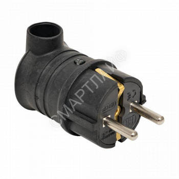 Вилка угловая 16А 2P+PE 230В IP44 каучук черн. PROxima EKF RPS-017-16-230-44-r - smartlife-ural.ru – Екатеринбург