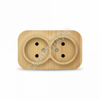 Розетка 2-м ОП 10А IP20 без заземл. сосна IONICH 1438 - smartlife-ural.ru – Екатеринбург