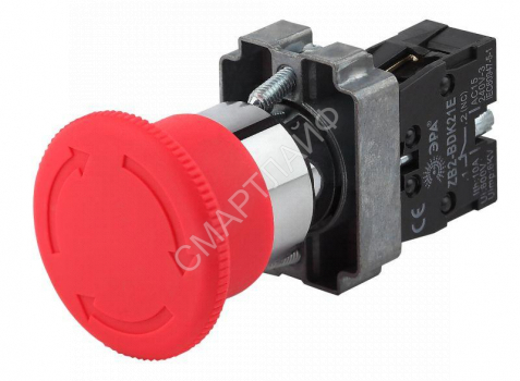 Кнопка управления "Грибок" LAY5-BS542 аварийная BBG90-BS-K04E поворотн. с фиксацией Эра Б0045646 - smartlife-ural.ru – Екатеринбург