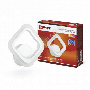 Светильник светодиодный ELEGANT ARIS-15W 15Вт 3000-6500К 1200лм 230В STEP COLOR бел. IN HOME 4690612035321 - smartlife-ural.ru – Екатеринбург