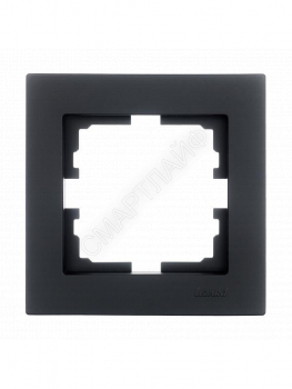 Рамка 1-местн. горизонт. VESNA черн. бархат LEZARD 742-4200-146 - smartlife-ural.ru – Екатеринбург