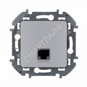 Розетка компьютерная Inspiria RJ45 кат.5E UTP алюм. IEK 673827 - smartlife-ural.ru – Екатеринбург