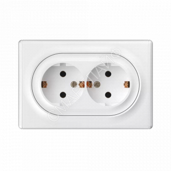 Розетка 2-м СП Florence 16А IP20 с заземл. винт. клеммы бел. 1E10401300 OneKeyElectro 2172767 - smartlife-ural.ru – Екатеринбург