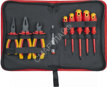 Набор инструмента диэлектрического 82 969 OHT-Ind01-H9 усилен. (9 предметов) ОНЛАЙТ 82969 - smartlife-ural.ru – Екатеринбург