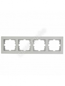 Рамка 4-местн. горизонт. VESNA платина LEZARD 742-3500-149 - smartlife-ural.ru – Екатеринбург