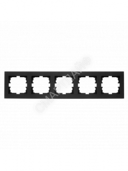 Рамка 5-местн. горизонт. VESNA черн. бархат LEZARD 742-4200-150 - smartlife-ural.ru – Екатеринбург