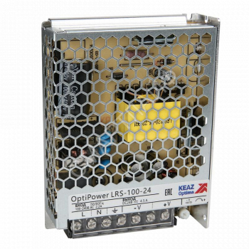 Блок питания панельный OptiPower LRS 100-12 8.5A КЭАЗ 328878 - smartlife-ural.ru – Екатеринбург