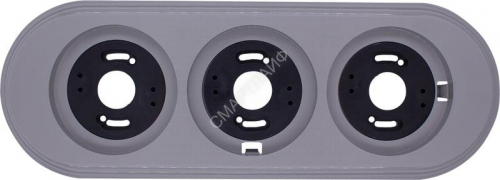 Рамка 3-х постовая пластик титан Bironi BF1-630-26 - smartlife-ural.ru – Екатеринбург