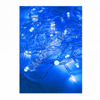 Гирлянда светодиодная 100LED син. прозр. провод 10.8м (9.3+1.5) 8 режимов мигания IP20 син. Космос KOC_GIR100LED_B - smartlife-ural.ru – Екатеринбург