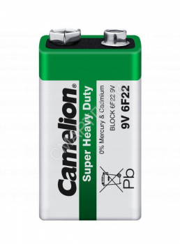 Элемент питания солевой "крона" R6F22 9В 6F22-SP1G SR-1 Camelion 1663 - smartlife-ural.ru – Екатеринбург