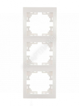 Рамка 3-м Mira вертикал. бел. LEZARD 701-0200-153 - smartlife-ural.ru – Екатеринбург