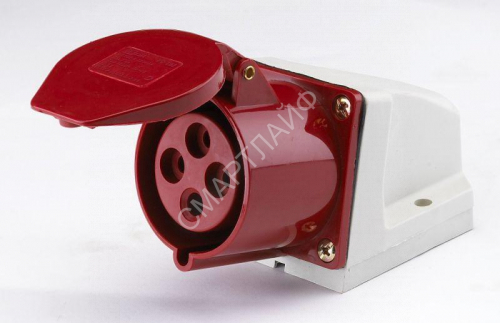 Розетка стационарная ОП 124 РС-102 32А 3P+PE 380В IP44 DEKraft 26032DEK - smartlife-ural.ru – Екатеринбург