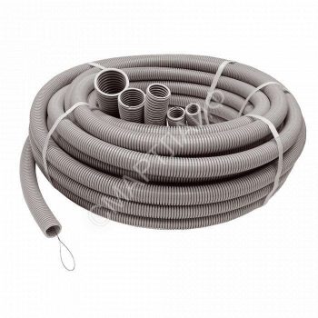 Труба гофрированная ПВХ легкая d20мм с протяжкой сер. (уп.20м) Ruvinil 12001(20) - smartlife-ural.ru – Екатеринбург